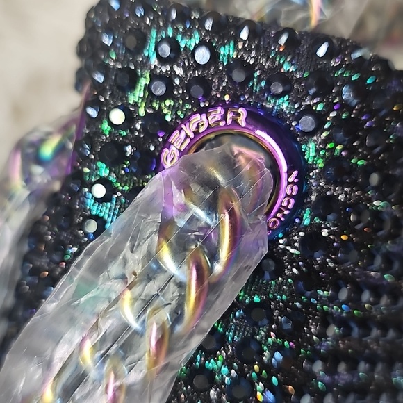 Kurt Geiger London The Mini Fabric Brixton Crystal Lock Bag Kurt Geiger Purse - Picture 14 of 17